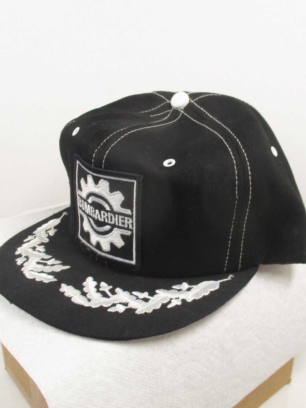 Vintage 1970's Ski Doo Trucker Snapback Hat Patch Bombardier Gear Logo Cap